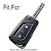 Coolbestda 2Pcs Rubber Flip Key Fob Remote Cover Case Protector Keyless Entry Jacket for 2018 2017 Toyota Corolla iM Black