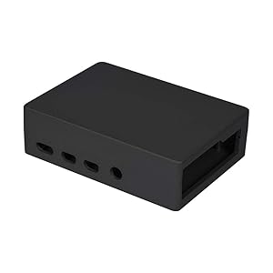 BIQU Aluminum Raspberry Pi 4/Raspberry Pi 4B/4B Plus Case Enclosure Box (Black)