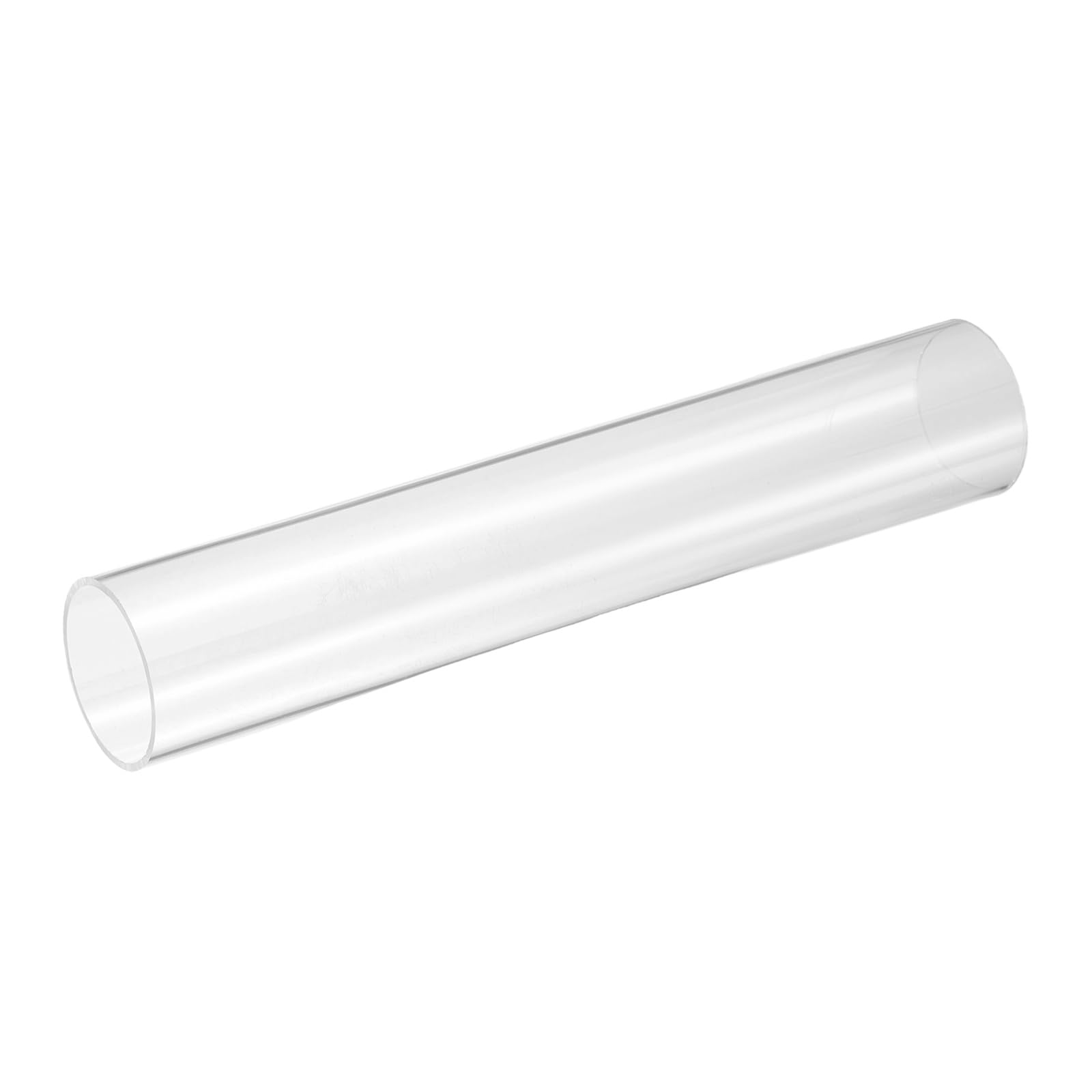 Photo 1 of uxcell Clear Rigid Acrylic Pipe, 40mm(1.57") ID x 45mm(1.77") OD 10" Round Polycarbonate Tube Plastic Tubing for Plumbing, Lighting, Aquarium, DIY Projects