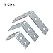 eBoot Corner Braces Angle Brackets 90 Degree Metal Corner Brackets Joint Bracket Fastener 3 Sizes with Screws