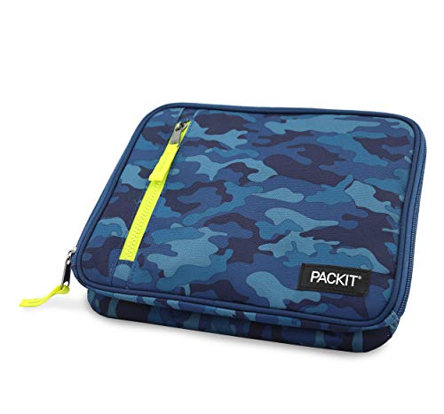 PackIt Freezable Classic Lunch Box, Blue Camo