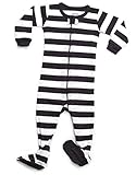 Leveret Baby Boys Girls Footed Sleeper Pajama 100% GOTS Certified Organic Cotton (6 Months-5 Toddler)