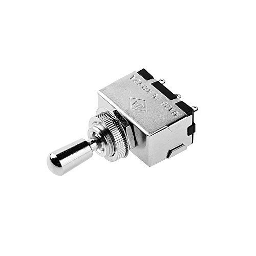 3-Way Toggle Switch With Genuine Brass Tip - Quality Replacement For Gibson & Epiphone Guitars