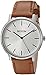 Nixon Porter A10572042-00. Leather/White Sunray Men's Watch (20-18mm Leather Band and 40mm White Watch Face)
