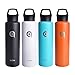qottle 24oz Vacuum Insulated stainless steel water Bottle, double wall Vacuum for hot and cold Insulation flask for outdoor sport camping hiking-black