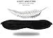 Fitglam Natural Silk Sleep Mask, Best Sleeping Mask Eye Mask Eye Cover for Travel, Nap, Meditation, Blindfold with Adjustable Strap for Men, Women and Teenagers (black)