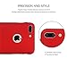 iPhone 7 Plus case, VPR 2 in 1 Ultra Thin Full Body Protection Hard Premium Luxury Cover [Slim Fit] Shock Absorption Skid-Proof PC case for Apple iPhone7 Plus (5.7inch) (Red)