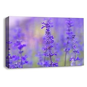 Canvas Wall Art - Purple Flowers in The Sunshine - Canvas Prints Home Artwork Decoration for Living Room,Bedroom - 12x18 inches