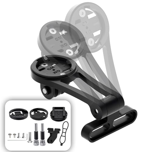 Out Front Mount for Garmin,Garmin Out Front Bike Mount Fit Up to 32mm Center Stem Bolts,Securely Mounts Wahoo,Bryton,Cateye Bike GPS,GoPro Full Range,Horn & Lights,Great for Road/Mountain Rider