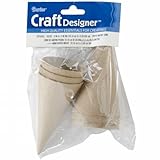 Darice 2873-852 Paper-Mache Cone 6/Pkg-4X2