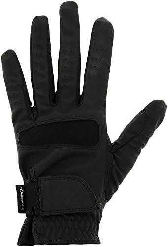 FOUGANZA Grippy Kids & Adult Horse Riding Gloves Black