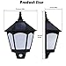 Solar Wall Light Outdoor, Greenclick Solar Wall Lantern PIR Motion Sensor Waterproof Solar Flame Lights for Pathway Patio Garden Yard Porch Stairways 2PCS