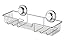 SANNO Suction Cup Shower Caddy Storage Combo Organizer, No Damage Bath Shelf Suction Cup Shower Basket,Rustproof Wire Bathroom Accessories - Rustproof Stainless Steel