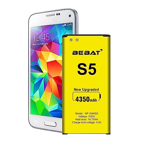 BEBAT Replacement Battery for Samsung Galaxy S5,4350mAh High Capacity New  Cycle Lithium Polymer Replacement