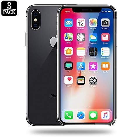 [3 Pack] Screen Protector Compatible for iPhone Xs & iPhone X,Touch Accurate,3D Touch,Impact Absorb,Easy Install,Anti-Scratch,Anti-Fingerprint