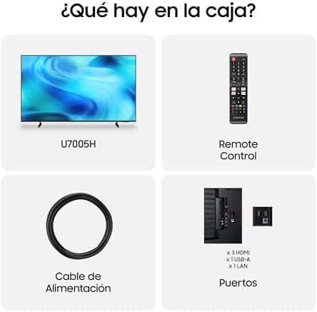 TV Crystal 4K AI U7005H 43" Smart TV con IA