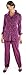 Collections Etc Women's Pattern Velour Tunic Big Shirt & Matching Pant Set