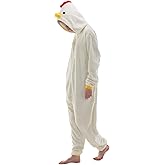 Snug Fit Unisex Adult Onesie Pajamas, Flannel Cosplay Animal One Piece Halloween Costume Sleepwear Homewear