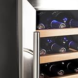 Koldfront TWR247ESS24 Bottle Free Standing Dual Zone Wine Cooler - Black and Stainless Steel