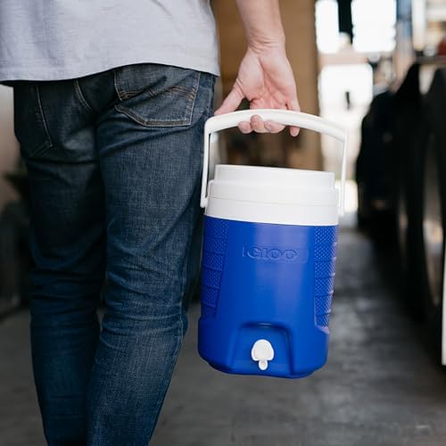Dispensador de Bebidas Sport 2 Gallon 7,6 L – Enfriador Aislado para Deporte, Camping & Exterior – Depósito Resistente con Grifo, Majestic Blue, fácil de Limpiar