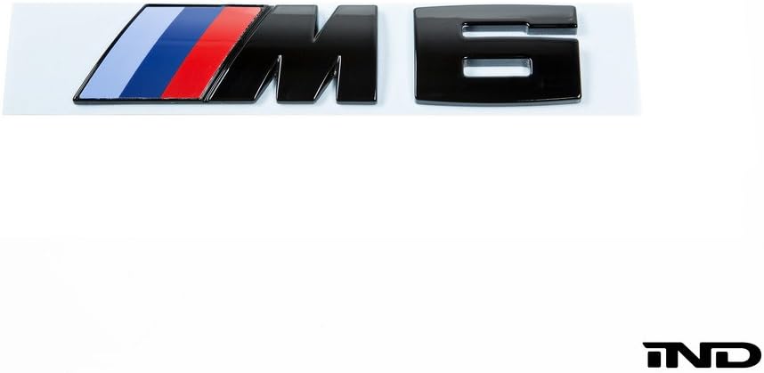 IND Gloss Black Painted Trunk Badge For BMW F12/13 M6