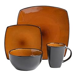 Gibson Soho Lounge Square Reactive Glaze Stoneware