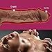 9.6 Inch Huge Realistic Dildo with Strong Suction Cup, Big Fake Penis Bendable Bodysafe Liquid Silicone Dong, Fondlove G-spot Dildos for Vagina and Anal Sex Toy