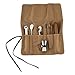 Foster & Rye Canvas Cocktail Kit Bar Tool Set, Brown
