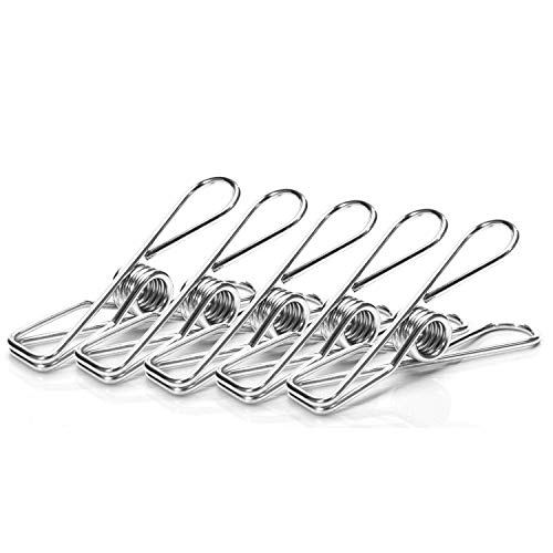10 Pack 3.5 inch Jumbo Heavy Duty 304 Stainless Steel Wire Clips for
