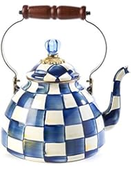 MacKenzie-Childs Royal Check Enamel Tea Kettle - 3 Quart