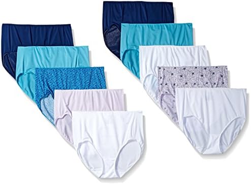Hanes Women's 8-Pack Microfiber Brief (Bonus +2), Assorted, 8