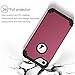 BENTOBEN Phone Case for iPhone 6S/iPhone 6, 4.7 inch, Rugged, Shock-Absorbent, Silicone and Polycarbonate, Wine Red