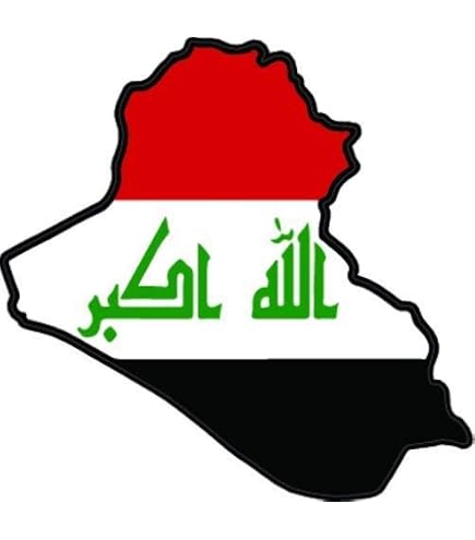 Iraq Country Flag Sticker Pack – 6 Vinyl Decals For Car Window, Truck, Laptop