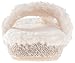 ACORN Women's Ragg Spa Thong Slipper,Grey Ragg Wool,Large/8-9 M US