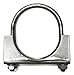 2 1/2" Heavy Duty Saddle Style U-Bolt Muffler Clamps with Anti-Rust Coat and Multiple Uses (2 1/2") primary