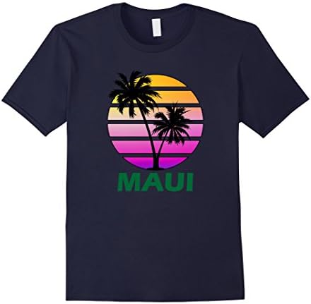 Mens Maui Hawaii Shirt Small Navy
