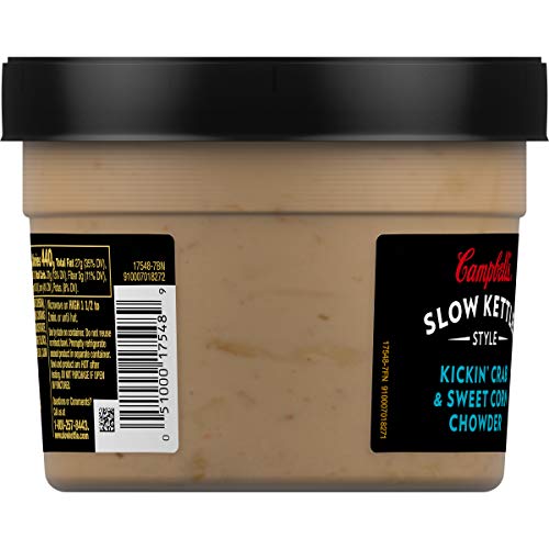 Campbell's Slow Kettle Style Kickin' Crab & Corn Chowder, 15.5 oz. Tub (Pack of 8) - Thumbnail 6