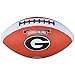 Logo Brands NCAA Georgia Bulldogs Mini Size Rubber Football, Brown