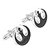 Smok Oko Silver 2 PCS Mens Famous Alliance Symbol Creative Shirts Cufflinks