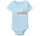 I Count Antlers Not Sheep Deer Hunting Hunt Funny Humor Infant Baby Bodysuit