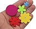 MAMUNU 4 Shapes 150 PCS Felt Flowers Fabric Flower Ornaments for Clothes, Bags, Shoes, Hats and Other Craft Decorations, Assorted Color