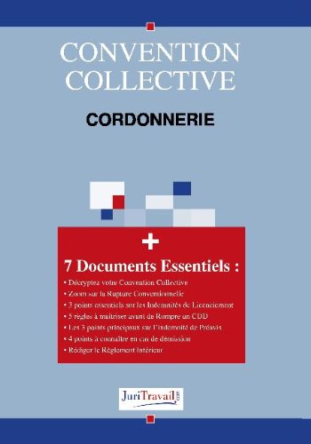 Convention collective, cordonnerie