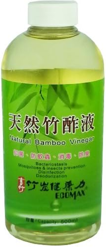 Ecomax Bamboo Vinegar From the World Best Bamboo in Ali Mountain, Taiwan, Uses to Prevent Mosquito & Insect Bites, Relieve Skin Itches, Sterilize, Disinfect, Remove Odors, Soften Skin, Etc. Natural (500ml)