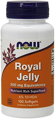 Amazon 海外直送品 ナウフーズ ローヤルゼリー 300mg 10ヒドロキシデセン酸6 含有 100粒 Now ローヤルゼリー