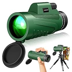80X100 Monocular Telescope with Smartphone Holder