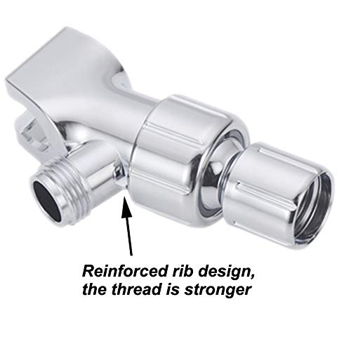  Euone  Faucet water separator Clearance Sale , Adjustable Shower Arm Mount Shower Bracket Wall Water Separator Bathroom - Thumbnail 2