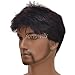 GOOACTION Mens Short Charming Dark Brown Wig for Male Synthetic Hair Wigs