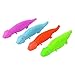 Kicko 9.5 Inch Fuzzy Dinosaur Slingshots - Pack of 12 Vibrant Puffer-Like Stretchy Finger Rockets for Kids - Flying Games, for Outdoor Activities - Party Favors