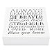 Always Remember You Are Braver Than You Think 5,5 x 5,5in by …- Inspirational gifts,Wood Wall Art & Positive Plaque, Great Gift for Mom, Sister or Grandma on the Mother Day,Birthday & etc. (s0)