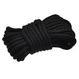 Moonight High Quality Black 32-foot 10m Long Japanese Soft Cotton Rope,Black